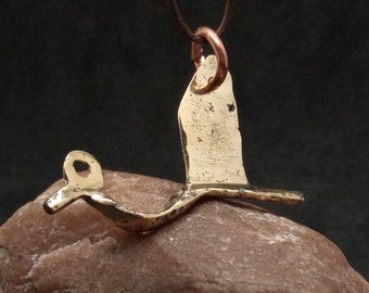 Ancient Bronze Pendant Swan, Original Artifact 2-4 Century, Roman Brooch, Celtic Mascot, Authentic Ancient Artifact with Beautiful ornamets