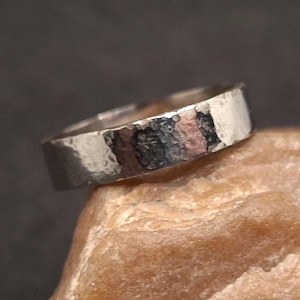 Ring from the trenches of the World War, Soldier nickel ring Military artifact, Original WW1 artifact, Rare Trench art Soldier handmade ring