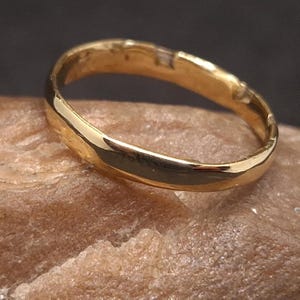 Original WW1 hand-made soldier brass ring from the battlefields of the First World War, Military artifact Trench Art World War I