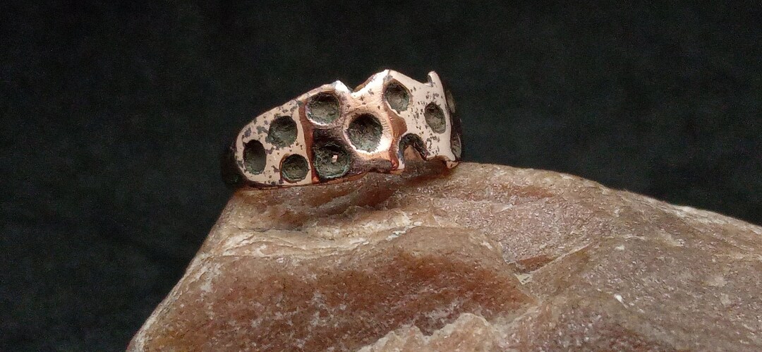 Vikings Rig Ancient Vikings Ring With Engraving Ornaments, Original Vikings Bronze ...