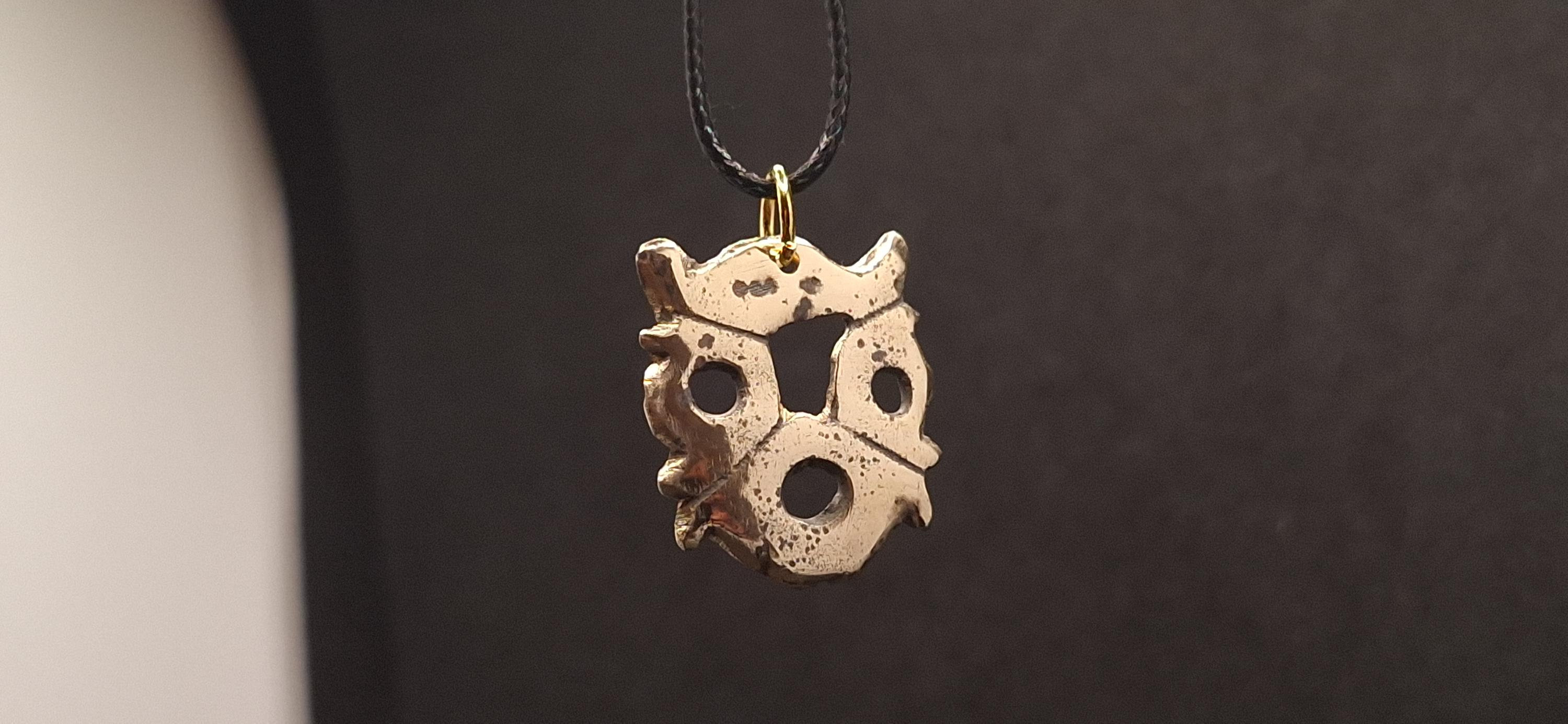 Rare Ancient Vikings Pendant Owl face, Viking Amulet, Viking artifacts, Original Vikings Talisman, A