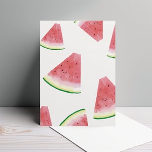 Postkarte Melonen, DIN A6 Format, Grußkarte zu jedem Anlass