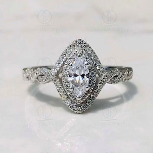 Vera Wang Love Collection 1 CTTW Marquise Shaped Diamond Double