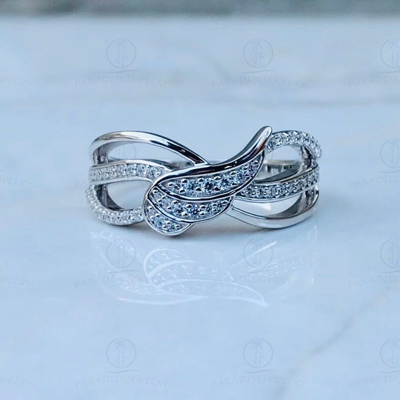 Flower Of Life Sterling Silver Ring - 925 Silver With 5 Color Cubic Zirconia, Rainbow Chakra Ring, Size 7, Gift For Women