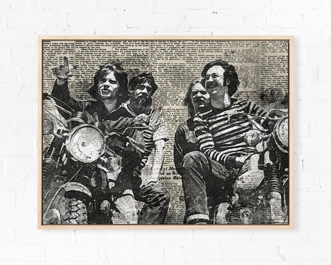 Creedence Clearwater Revival Art Print Old Newspaper And | Etsy