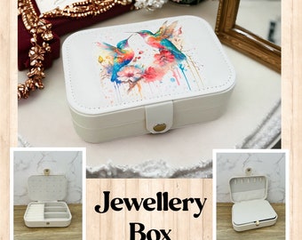 Hummingbird Jewellery Box, Hummingbird Travel Jewellery Box, Hummingbird Trinket Box, Hummingbird Bedroom Accessories, Hummingbird Gifts