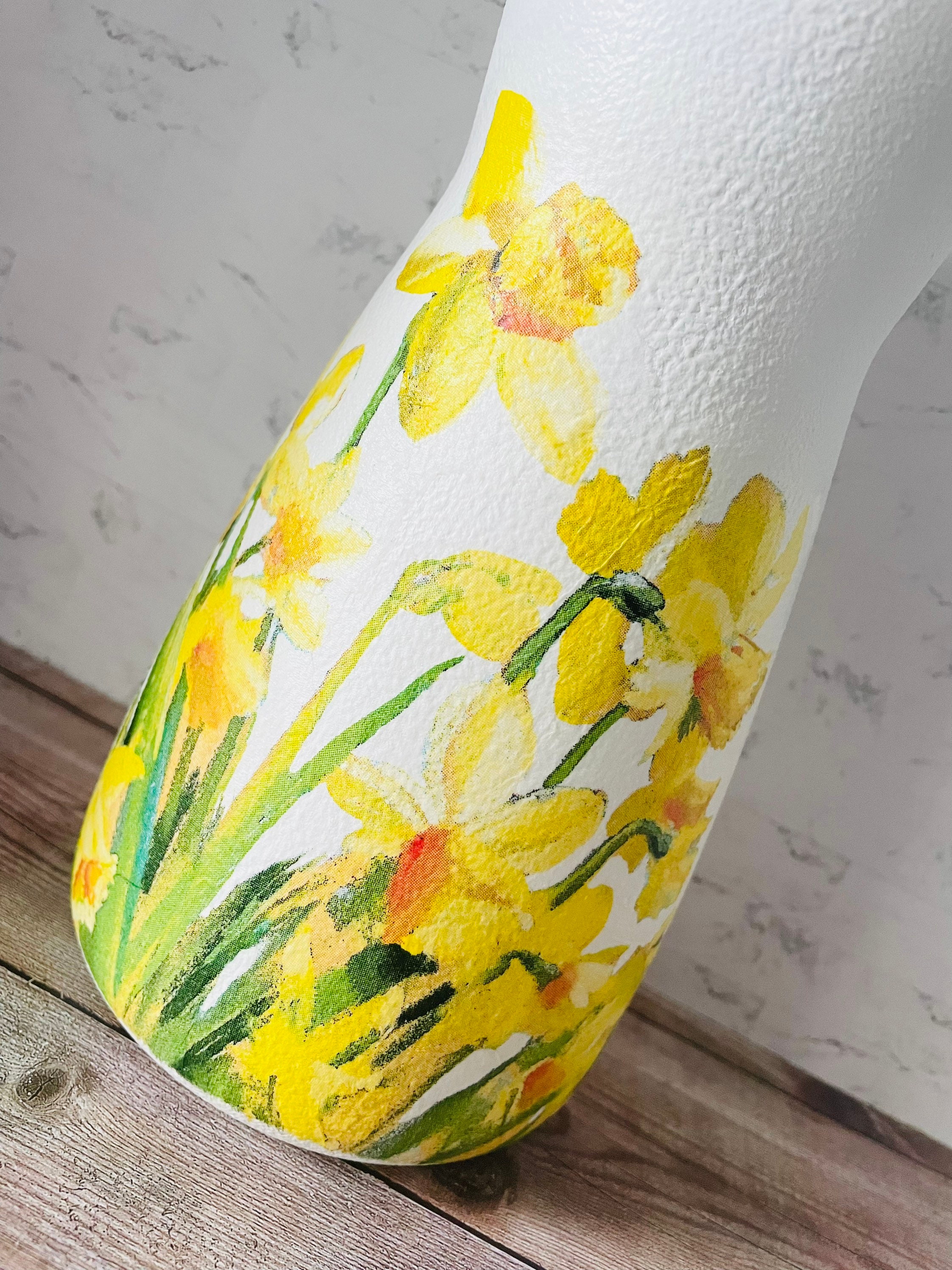 Pretty Daffodil Vase Daffodil Flower Vase Mothers Day Vase Etsy UK