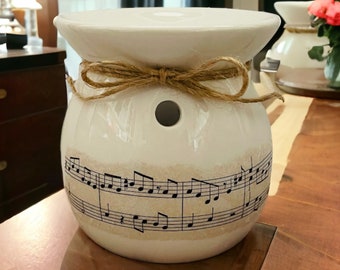 Music Themed Wax Melt Burner, Music Wax Melt Warmer, Music Candle Holder, Music Wax Melts, Music Themed Gifts, Music Home Decor