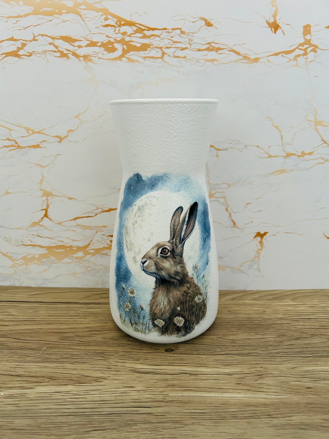 Bunny Vase, Rabbit Vase, Bunny Gifts, Bunny Decorations, Hare Vase