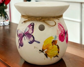 Butterfly Wax Melt Burner, Butterfly Wax Melt Warmer, Butterfly Oil Burner, Butterfly Candle Holder, Butterfly Themed Gift, Butterflies