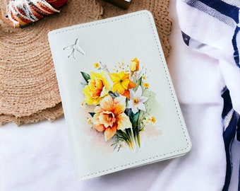 Daffodil Passport Cover, Daffodil Passport Holder, Daffodil Gifts, Daffodil Holiday Essentials, Daffodil Luggage