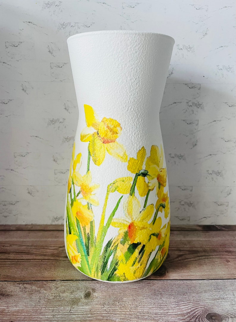 Pretty Daffodil Vase Daffodil Flower Vase Mothers Day Vase Etsy UK