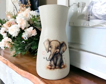 Pretty Elephant Vase, Elephant Gifts, Elephant Flower Vase, Elephant Lovers, Elephant Decorations, Pretty Vase, Elephant Home Decor