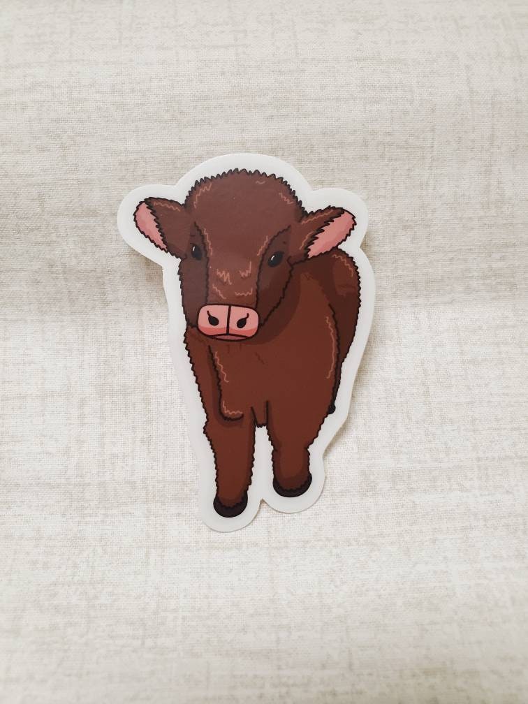 Cow Vinyl Sticker - Etsy