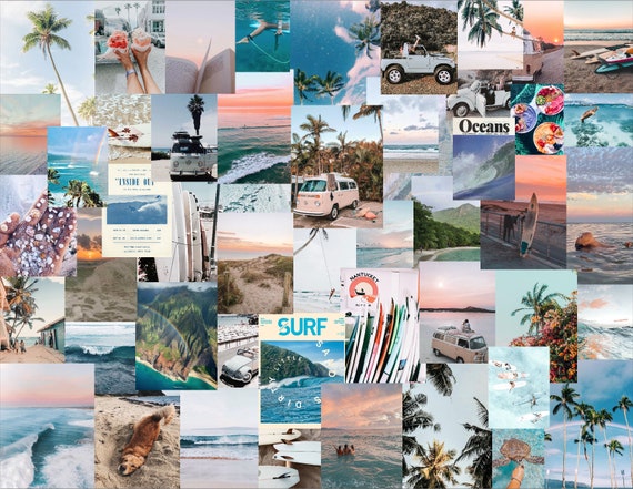 Beach Photo Collage Kit 50 Pc Etsy