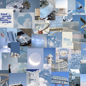 Light Blue Photo Collage Kit-50 Pc - Etsy