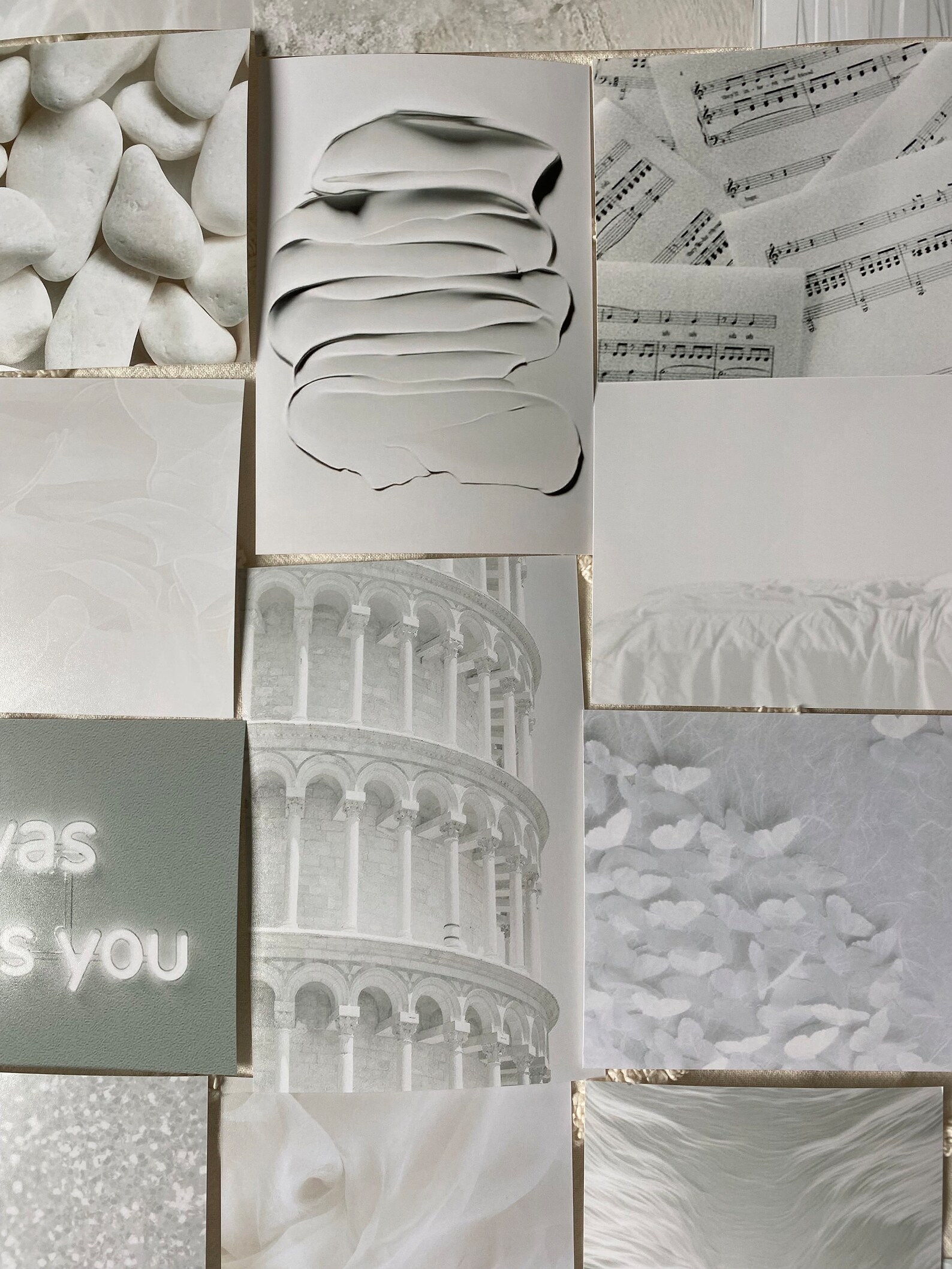 White Photo Collage Kit50 Pc Etsy
