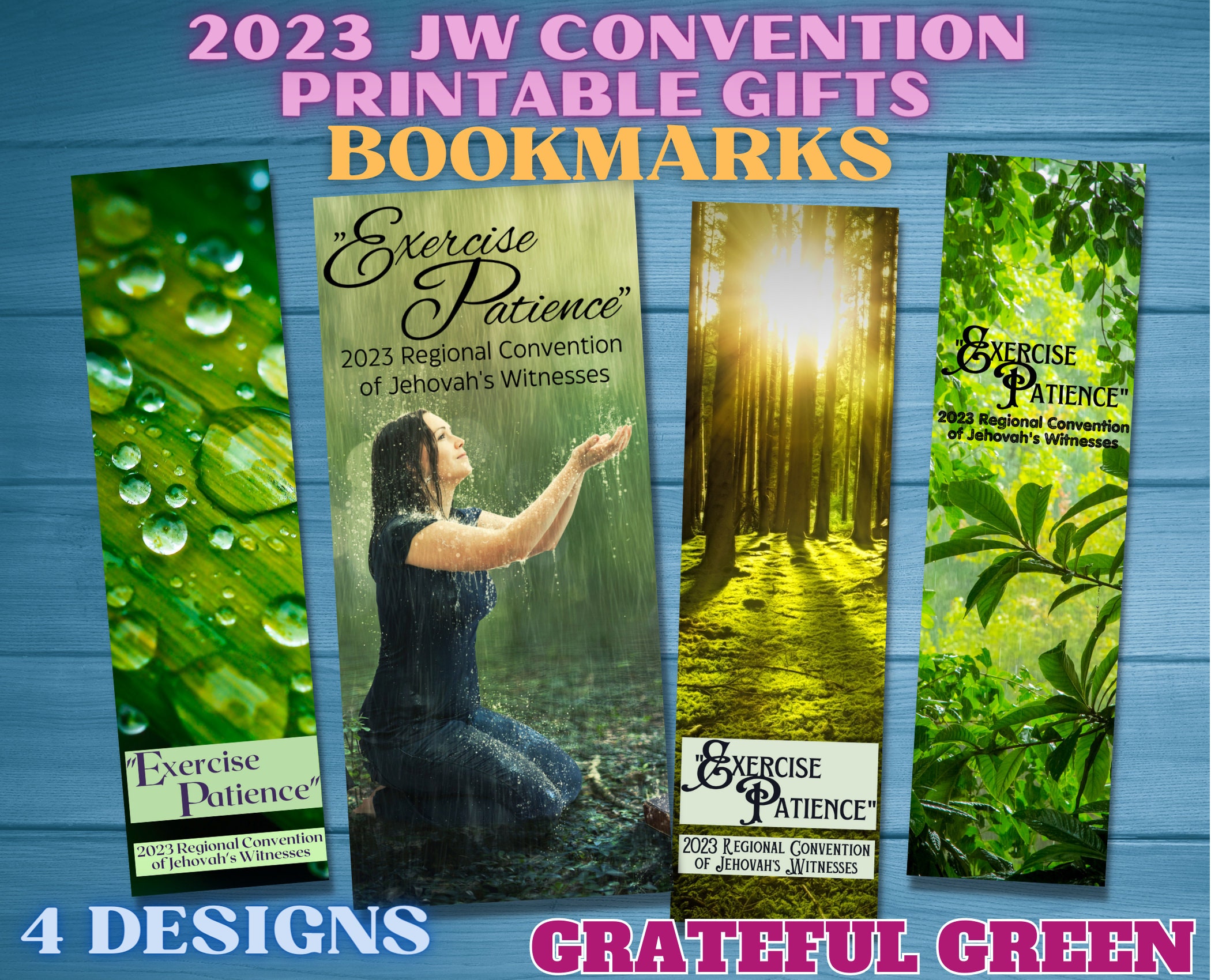 JW bookmarks Exercise Patience convention 2023 gift with 