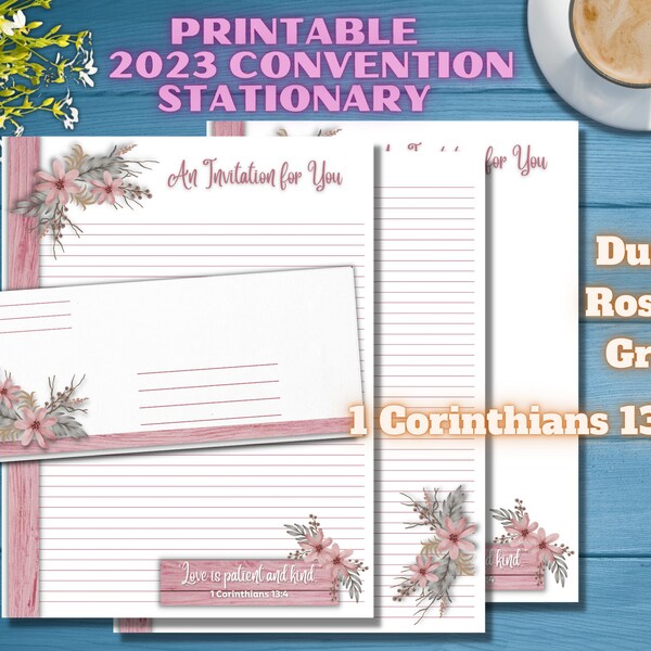 Jw Convention Letter Writing Printable - Etsy