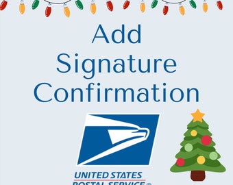 USPS Signature Confirmation Delivery / Exact price USPS charges for this service.