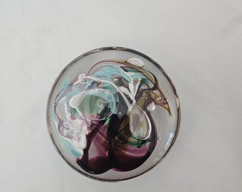 Homer James Yarrito Studio Art Glass Sculpture Paperweight