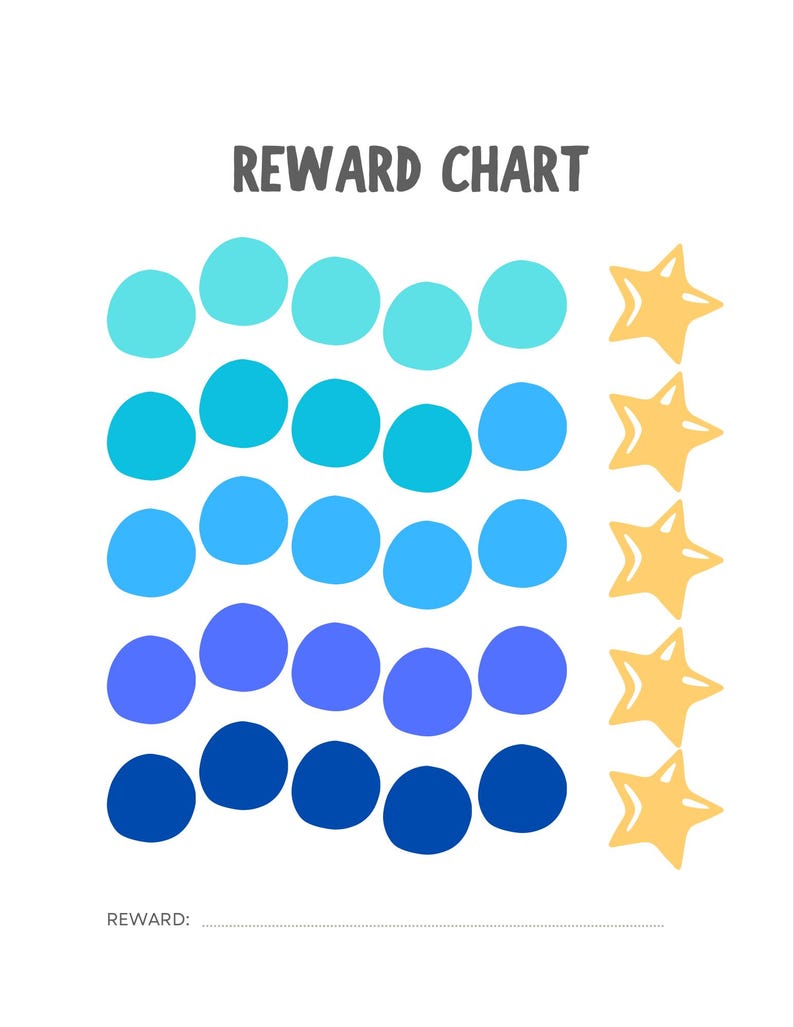 Reward Chart Color Reward Chart - Etsy