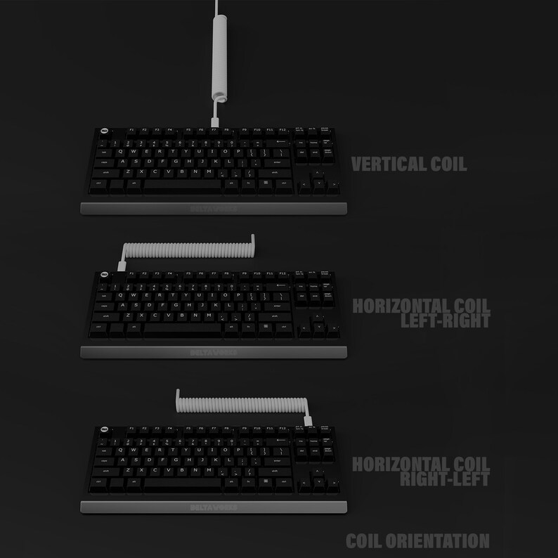 Custom coiled aviator keyboard cable Etsy