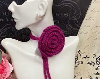 Rose Choker Crochet