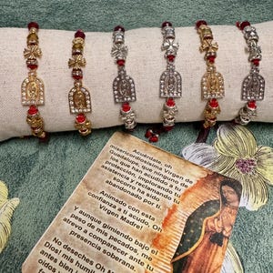 Virgen De Guadalupe Adjustable Bracelets