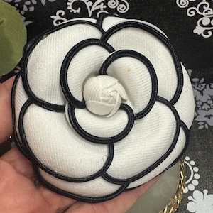 Camellia Fabric Flower Brooch