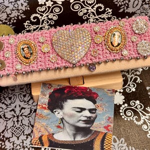 Frida Pink Glam Woven Bracelet