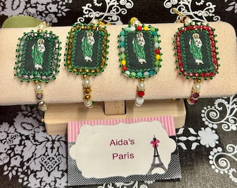 Heiliger Jude / Unsere Liebe Frau von Guadalupe Skapulier Armband