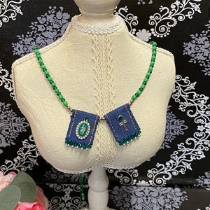 San Juditas Scapular  Adjustable Necklace