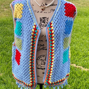 Granny Square Crochet Vest
