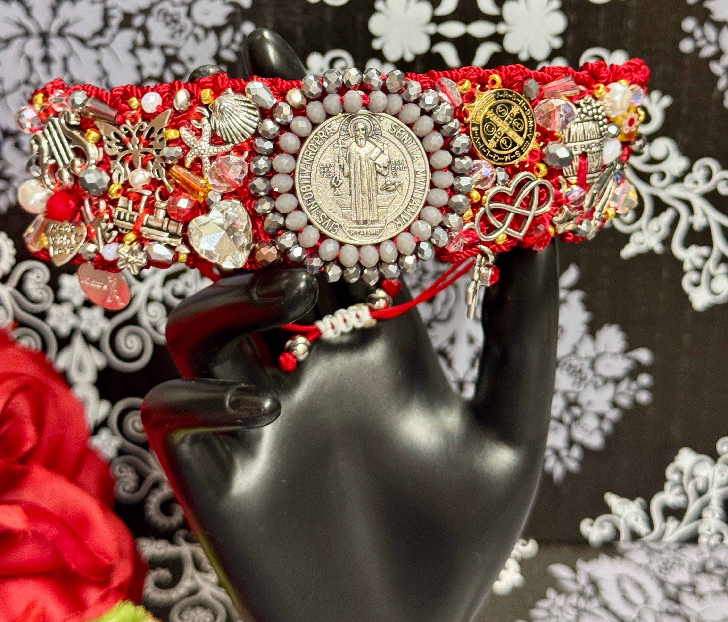 Saint Benedict Adjustable Woven Bracelets