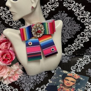Frida Portrait Bow Brooch