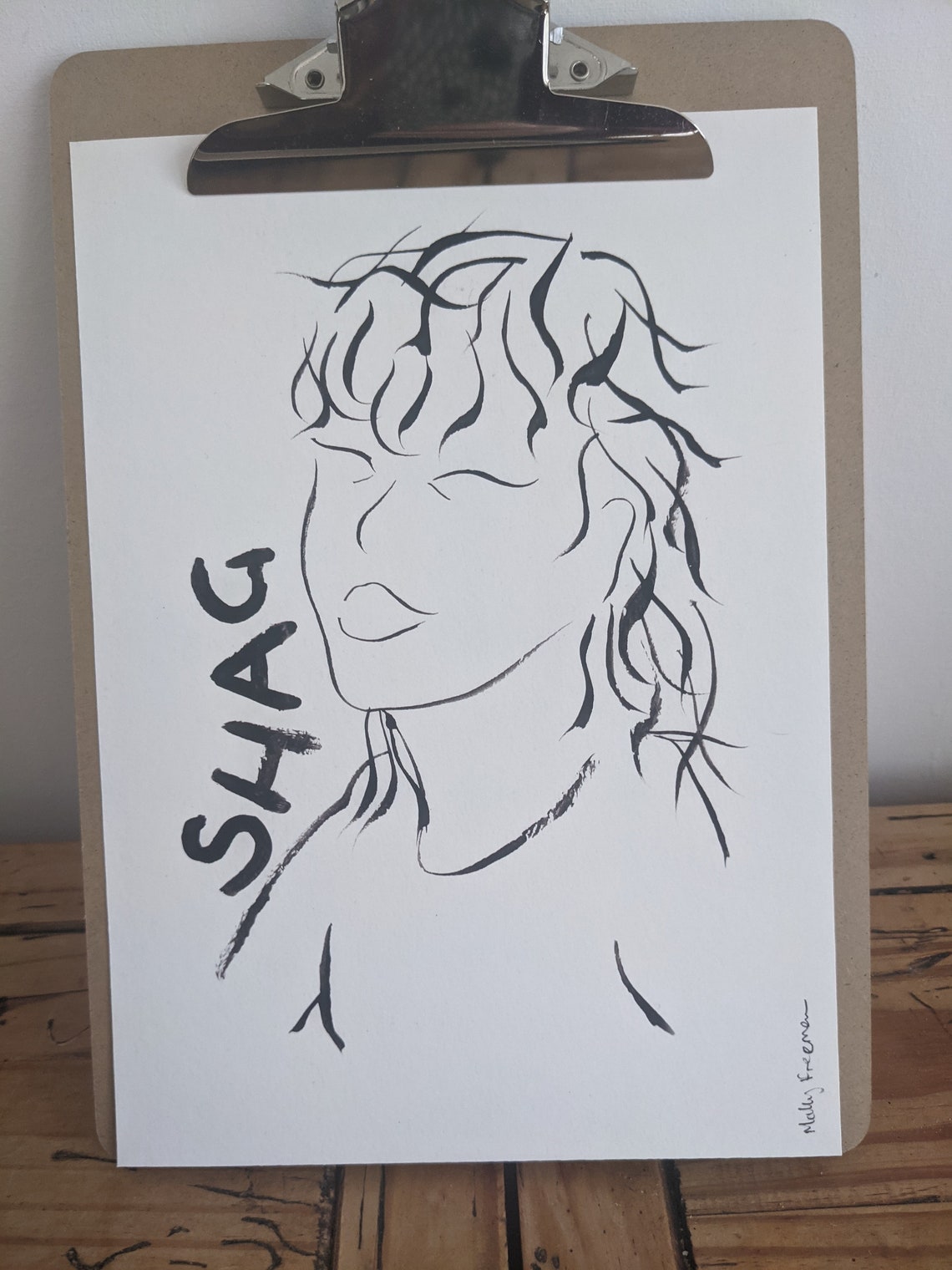 Shag A4 giclée print handsigned | Etsy