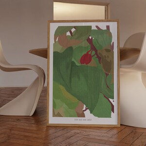 Große rote Früchte druckbare Wandkunst, Bäume, Wandkunst, Baum Print, Linie Wanddekor Poster Druck Instant Download