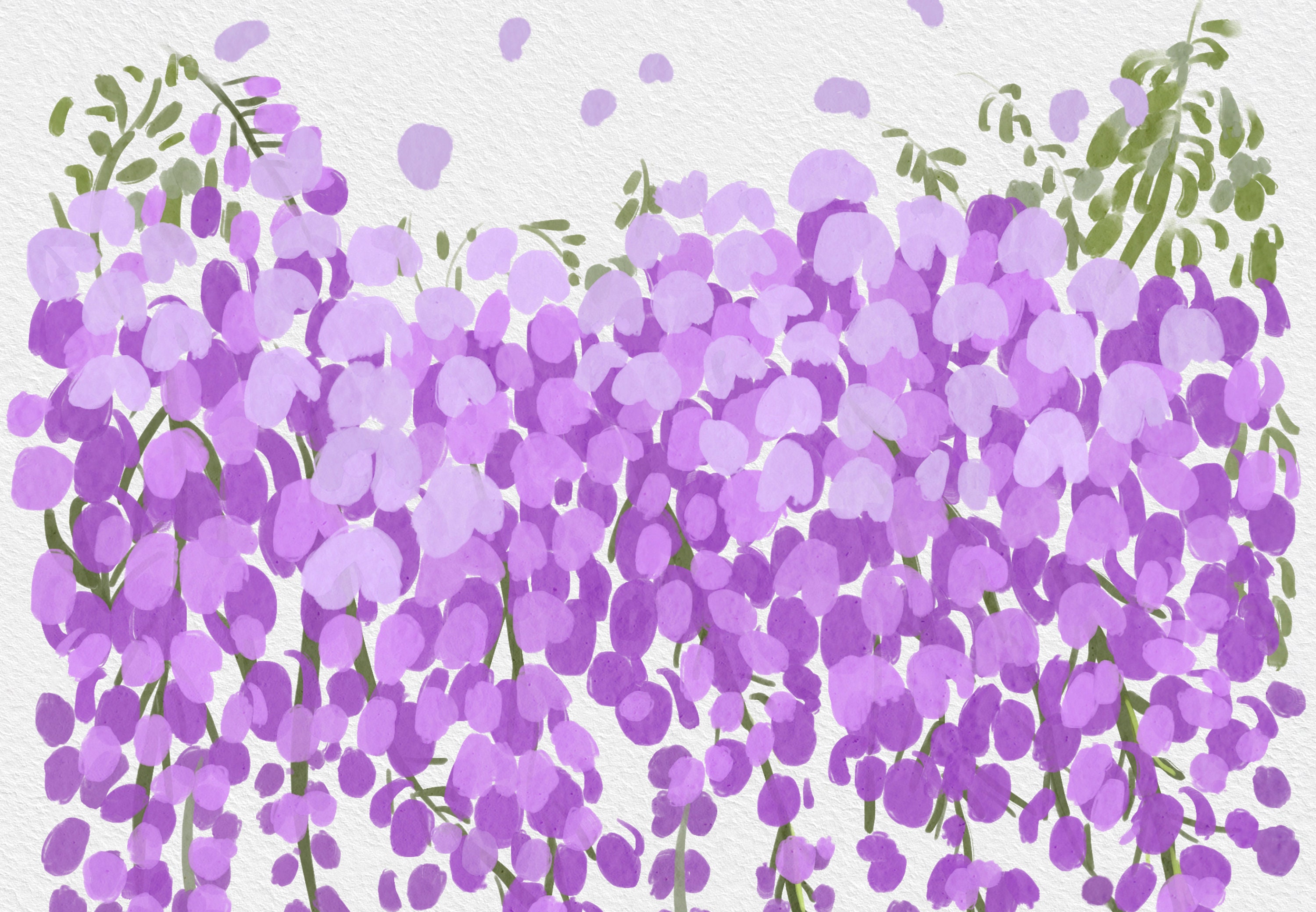 Spring Flower Purple Flower Printable Wall Art / Poster / Card Instant ...