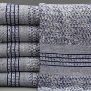 Türkisches Handtuch-Campingtuch-Hammamtuch-Personalisiertes Handtuch-Natürliches Handtuch-Lİnen Handtuch-Boho Design-36 &#39;&#39;x70 &#39;&#39;-Navy Blau-Handtücher-(DBLL,KTDLCZ)