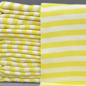 Turkish Peshtemnal-Turkish Towel-Bath Towel-Beach Towel-Personalized Gift-40&#39;&#39;x67&#39;&#39;-Cotton Towel-Bright Yellow Towel-Bath Decor(DBLL,KSY)
