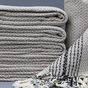 Beige Towel-Turkish Towel-Cotton Towel-40&quot;x70&quot;-Towel-Beach Towel-Bath Towel-Picnic Towel-Striped Towel-Gift Towel-Housewarming Gift Towel