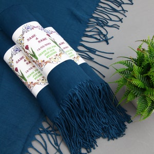 Decor Shawl-Teal Scarf,Wedding Pashmina-26&quot;x67&quot;-Wedding Scarf-Personalized Bridesmaid Gift-Pashmina Scarf-Handmade Shawl-Turkish Pashmina