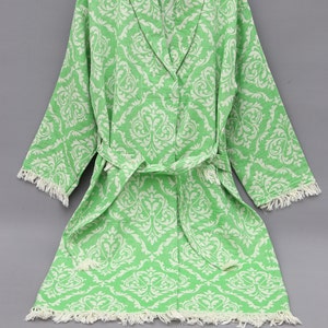 Turkish Peshtemal Robe, Cotton Kimono, Quality Cotton Robe, Personalized Robe, Cotton Bath Robe, Beach Wear, Unisex Robe, Turkish Bath Robe