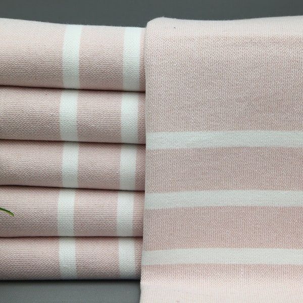 Turkish Hand Towel-Gift Hand Towel-Powder Pink Hand Towel-Small Towel-18"x40"-Dish Towel-Service Towel-Cotton Hand Towel-(TYFN,UCZG,PSKR)