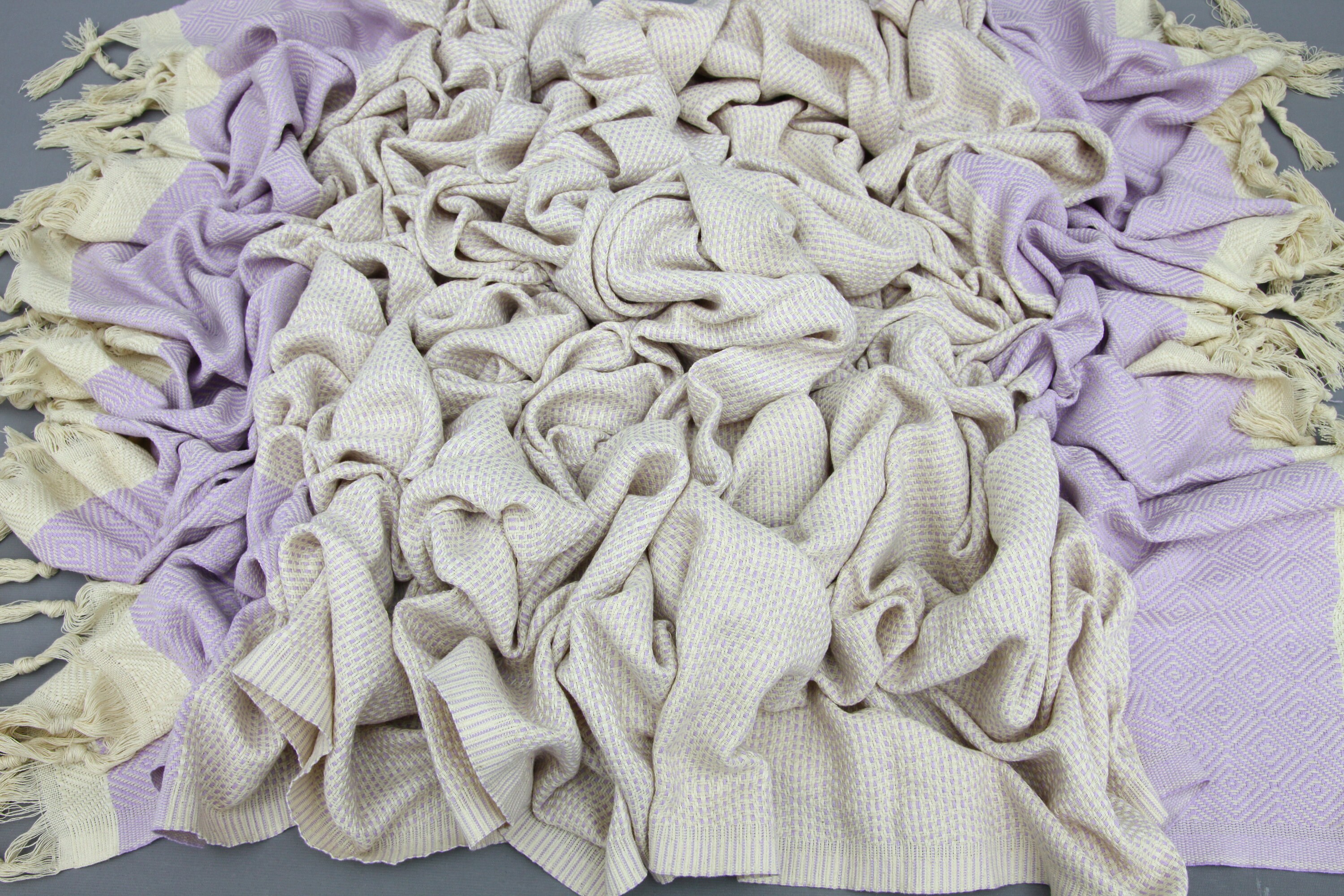 Turkish Blankethandmade Bedspreadlilac Blanketcotton Etsy UK