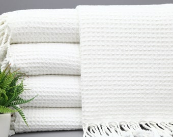 White Hand Towel-Turkish Hand Towel-Tea Towel-Stonewashed-20&quot;x36&quot;-Small Towel-Kitchen Towel-Waffle Napkin,Bulk Hand Towel-(UMT,WFFL,PSKR)