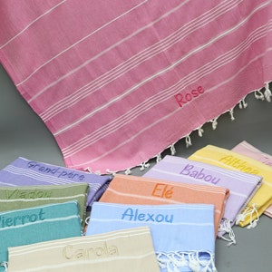 Personalized BEACH Towel, Personalized Gifts, Bachelorette Party Favors, Custom Wedding Gift Towel, Custom Logo Towel, Wholesale Towel, Personalized Turkish Beach Towel, Bridesmaid Gifts, MONOGRAMMED Turkish Towel, Personalized Event Favors