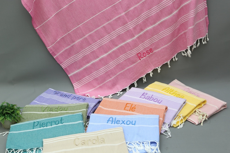 Personalized BEACH Towel, Personalized Gifts, Bachelorette Party Favors, Custom Wedding Gift Towel, Custom Logo Towel, Wholesale Towel, Personalized Turkish Beach Towel, Bridesmaid Gifts, MONOGRAMMED Turkish Towel, Personalized Event Favors