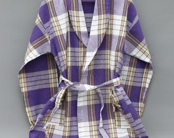 Cotton Robe, Kimono Robe, Turkish Towel Robe, Hammam Bathrobe, Purple Bathrobe, Soft robe, Cotton Kimono, Beach Kimono, Quick Dry Bathrobe